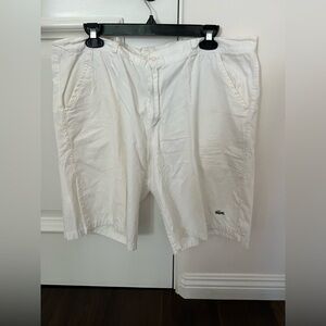 Lacoste Men's White Athletic Shorts